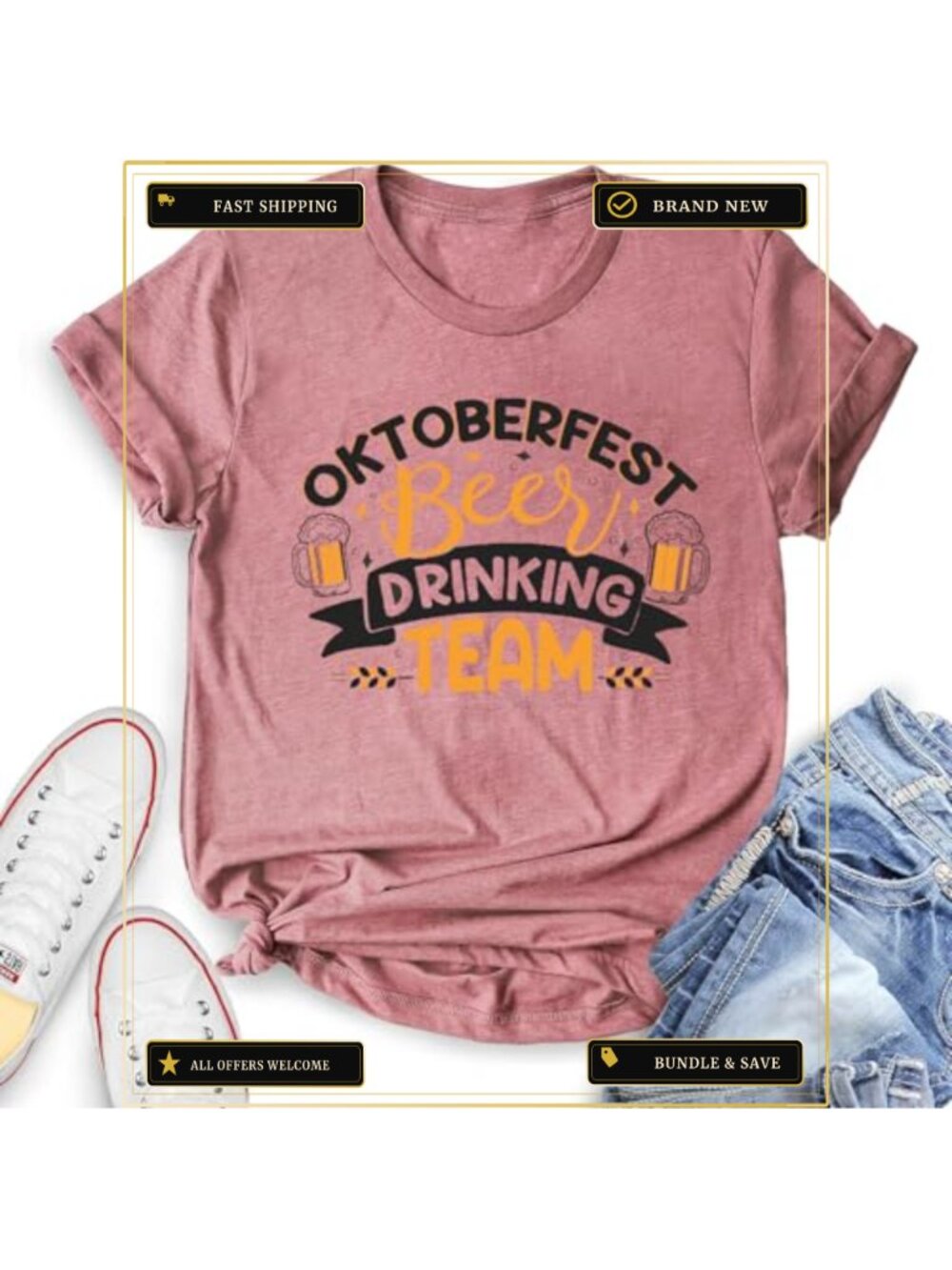Oktoberfest T-Shirt Women Prost Beer Graphic Tee Short Sleeve
